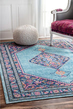 Load image into Gallery viewer, Eternal Whisper Diamond Blue Rug