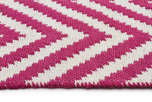 Load image into Gallery viewer, Abode Chevron Design Pink Rug