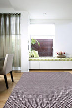 Load image into Gallery viewer, Abode Diamond Design Purple Rug