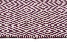 Load image into Gallery viewer, Abode Diamond Design Purple Rug
