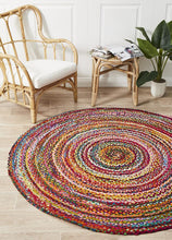 Load image into Gallery viewer, Atrium Chandra Braided Cotton Rug Multi