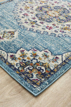 Load image into Gallery viewer, Babylon 202 Blue Runner Rug