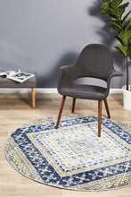Load image into Gallery viewer, Babylon 203 Navy  Round Rug