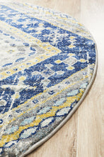Load image into Gallery viewer, Babylon 203 Navy  Round Rug