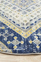 Load image into Gallery viewer, Babylon 203 Navy  Round Rug