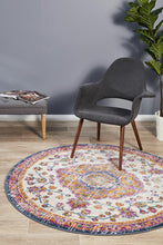 Load image into Gallery viewer, Babylon 205 White  Round Rug