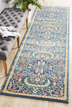 Load image into Gallery viewer, Babylon 209 Navy Runner Rug