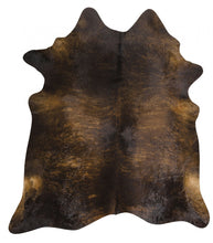 Load image into Gallery viewer, Exquisite Natural Cow Hide Dark Brindle