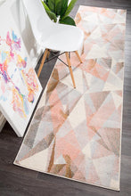 Load image into Gallery viewer, Dimensions Divinity Shatter Blush Modern Runner Rug