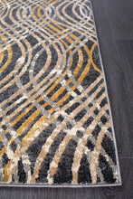 Load image into Gallery viewer, Dreamscape Flurry Modern Charcoal Runner Rug