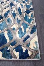 Load image into Gallery viewer, Dreamscape Ropes Modern Blue Runner Rug