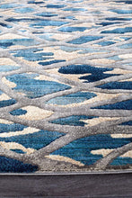 Load image into Gallery viewer, Dreamscape Ropes Modern Blue Runner Rug