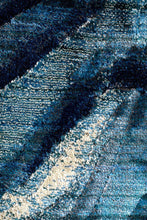 Load image into Gallery viewer, Dreamscape Waves Modern Indigo Runner Rug