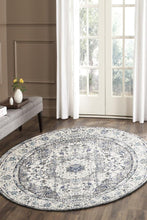 Load image into Gallery viewer, Evoke Mist White Transitional Round Rug