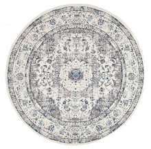 Load image into Gallery viewer, Evoke Mist White Transitional Round Rug
