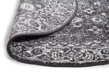 Load image into Gallery viewer, Evoke Estella Charcoal Transitional Round Rug
