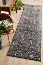 Load image into Gallery viewer, Evoke Estella Charcoal Transitional Runner Rug
