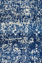 Load image into Gallery viewer, Evoke Oasis Navy Transitional Runner Rug