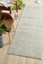 Load image into Gallery viewer, Evoke Shine Silver Transitional Runner Rug