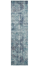 Load image into Gallery viewer, Evoke Muse Blue Transitional Runner Rug