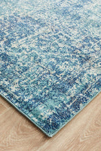 Load image into Gallery viewer, Evoke Muse Blue Transitional Runner Rug