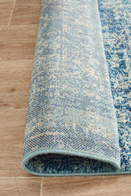 Load image into Gallery viewer, Evoke Muse Blue Transitional Runner Rug