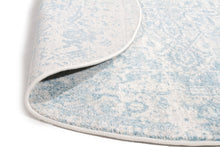 Load image into Gallery viewer, Evoke Glacier White Blue Transitional Round Rug