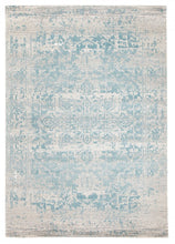 Load image into Gallery viewer, Evoke Glacier White Blue Transitional Rug