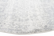 Load image into Gallery viewer, Evoke Dream White Silver Transitional Round Rug