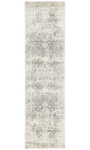 Load image into Gallery viewer, Evoke Dream White Silver Transitional Runner Rug