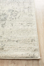 Load image into Gallery viewer, Evoke Dream White Silver Transitional Runner Rug