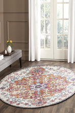 Load image into Gallery viewer, Evoke Carnival White Transitional Round Rug