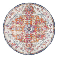 Load image into Gallery viewer, Evoke Carnival White Transitional Round Rug