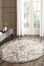 Load image into Gallery viewer, Evoke Peacock Ivory Transitional Round Rug