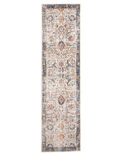 Load image into Gallery viewer, Evoke Peacock Ivory Transitional Runner Rug