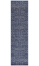 Load image into Gallery viewer, Evoke Artist Navy Transitional Runner Rug