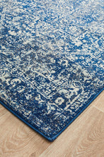 Load image into Gallery viewer, Evoke Artist Navy Transitional Runner Rug