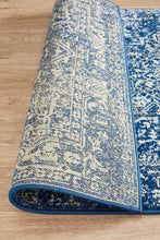 Load image into Gallery viewer, Evoke Artist Navy Transitional Runner Rug