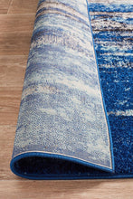 Load image into Gallery viewer, Evoke Transpose Blue Transitional Rug