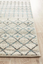 Load image into Gallery viewer, Evoke Slate White Transitional Runner Rug