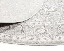 Load image into Gallery viewer, Evoke Silver Flower Transitional Round Rug