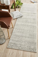 Load image into Gallery viewer, Evoke Diamond Grey Transitional Runner Rug