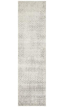 Load image into Gallery viewer, Evoke Diamond Grey Transitional Runner Rug