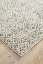 Load image into Gallery viewer, Evoke Diamond Grey Transitional Runner Rug