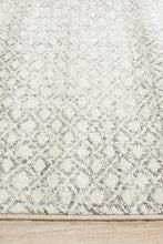 Load image into Gallery viewer, Evoke Diamond Grey Transitional Runner Rug