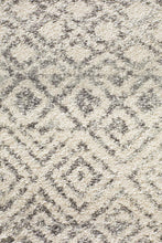 Load image into Gallery viewer, Evoke Diamond Grey Transitional Runner Rug