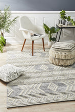 Load image into Gallery viewer, Esha Woven Tribal Rug Silver Grey