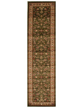 Load image into Gallery viewer, Istanbul Traditional Floral Pattern Runner Rug Green