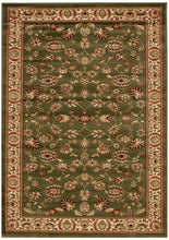 Load image into Gallery viewer, Istanbul Collection Traditional Floral Pattern Green Rug