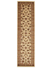 Load image into Gallery viewer, Istanbul Traditional Floral Pattern Runner Rug Ivory